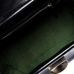 مملوكة مسبقًا Miu Miu Black Leather Turnlock Tote