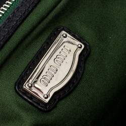 مملوكة مسبقًا Miu Miu Black Leather Turnlock Tote