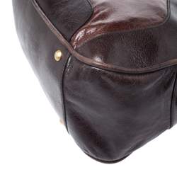 Miu Miu Brown Leather Bowler Bag