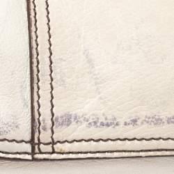 Pre Owned Miu Miu Beige Leather Shoudler Bag