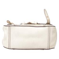Pre Owned Miu Miu Beige Leather Shoudler Bag