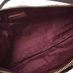 Miu Miu Burgundy Python Strap Clutch 
