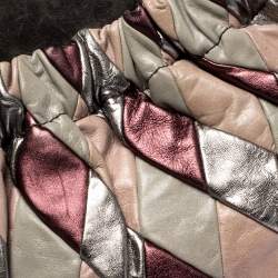 مملوكة مسبقًا حقيبة ميو ميو هيربكوين جلد باتشوورك متعددة الألوان