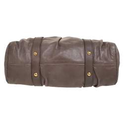 مملوكة مسبقًا Miu Miu Khaki Matelasse Leather Satchel