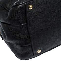 Miu Miu Black Leather Vitello Phenix Satchel