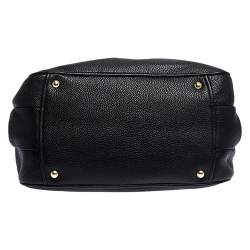 Miu Miu Black Leather Vitello Phenix Satchel