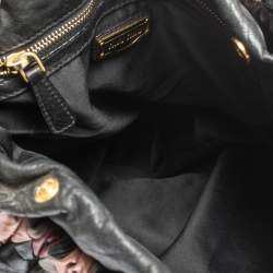 Miu Miu Multicolor Patchwork Leather Harlequin Hobo