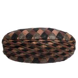 Miu Miu Multicolor Patchwork Leather Harlequin Hobo