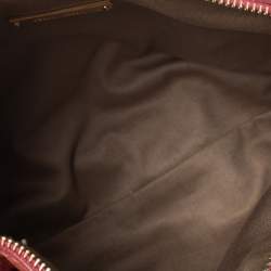 Miu Miu Peach Vitello Lux Leather Pochette Bag