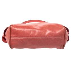 Miu Miu Peach Vitello Lux Leather Pochette Bag