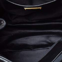 Miu Miu Black Matelasse Leather Satchel
