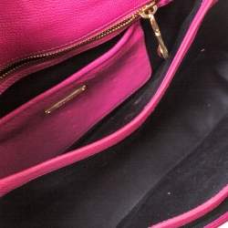 Pre Owned حقيبة ميو ميو جلد مادراس ثنائي اللون بقفل دفع وقلاب