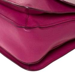 Pre Owned حقيبة ميو ميو جلد مادراس ثنائي اللون بقفل دفع وقلاب