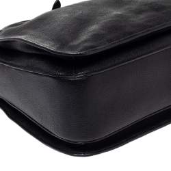 مملوكة مسبقًا Miu Miu Black Leather Large Madras Tote 