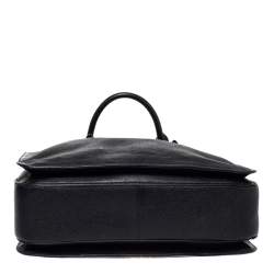 مملوكة مسبقًا Miu Miu Black Leather Large Madras Tote 