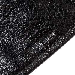 مملوكة مسبقًا Miu Miu Black Leather Madras Flap Wallet