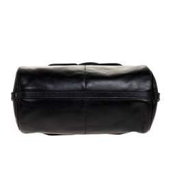 Miu Miu Black Leather Double Pocket Boston Bag