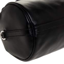 Miu Miu Black Leather Double Pocket Boston Bag