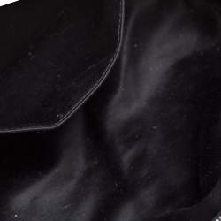 Miu Miu Black Leather Double Pocket Boston Bag