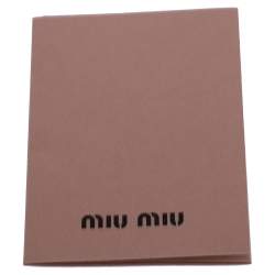Miu Miu Metallic Silver Leather Mini Bow Satchel
