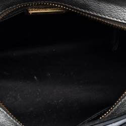 Miu Miu Metallic Silver Leather Mini Bow Satchel