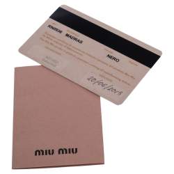Miu Miu Black Madras Leather Studded Handle Tote