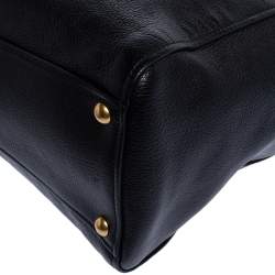 Miu Miu Black Madras Leather Studded Handle Tote