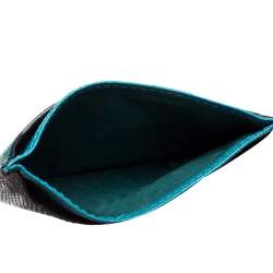 Pre Owned Miu Miu Green Lizard Card Holder 