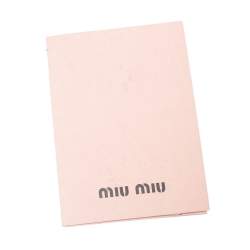 Pre Owned حقيبة يد ميو ميو أبريتو جلد مبطنة سوداء 