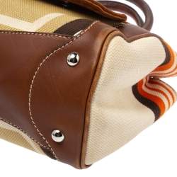 Miu Miu Multicolor Canvas and Leather Patchwork Tote