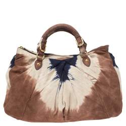 Miu Miu Multicolor Suede Camoscio Tie Dye Tote