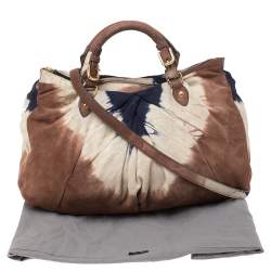 Miu Miu Multicolor Suede Camoscio Tie Dye Tote