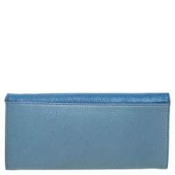 مملوكة مسبقًا Miu Miu Bi Color Madras Leather Flap Wallet on Chain