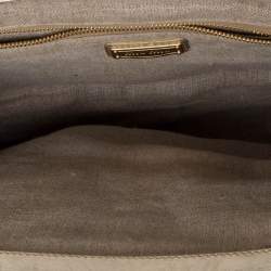 مملوكة مسبقًا حقيبة ميو ميو كانفاس وجلد ماتيلاس بيج / ذهبي