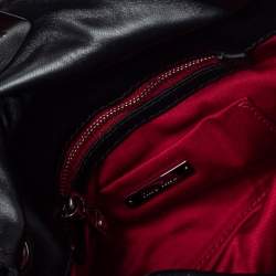 Miu Miu Black Matelassé Leather Sacca Chain Shoulder Bag