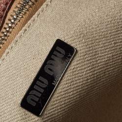 Miu Miu Brown Leather Studded Satchel