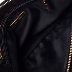 Miu Miu Black Velvet Matelasse Chain Clutch 