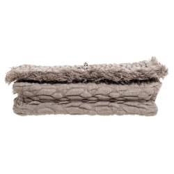 Miu Miu Beige Matelasse Fabric Crystal Mini Bag