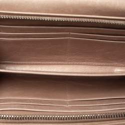 Miu Miu Beige Matelassé Leather Continental Wallet