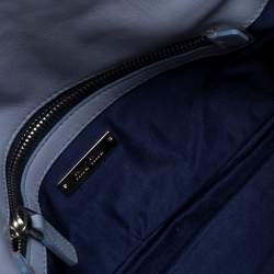 Pre Owned حقيبة كلتش ميو ميو مزخرف كريستال جلد ماتيلاس أزرق 