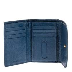 مملوكة مسبقًا محفظة م يو ميو جلد مادراس أسود مضغوطة