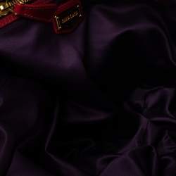 مملوكة مسبقًا Miu Miu Red Leather Gathered Hobo