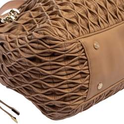 مملوكة مسبقًا Bvlgari Beige Quilted Leather Monette Tote