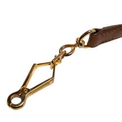 Pre Owned حقيبة شوبنغ ميو ميو مادراس جلد بني