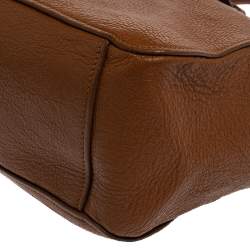 Pre Owned حقيبة شوبنغ ميو ميو مادراس جلد بني