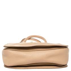 Pre Owned Miu Miu Pink Madras Leather Tote