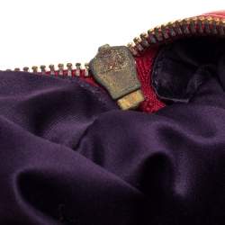 Pre Owned Miu Miu Red Leather Dome Bag