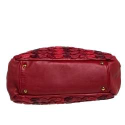 Pre Owned Miu Miu Red Leather Dome Bag