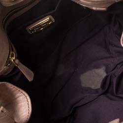 Pre Owned Miu Miu Pale Pink Vitello Shine Leather Drawstring Tote