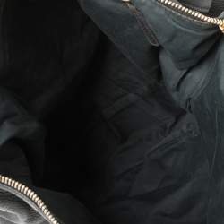 Pre Owned Miu Miu Black Leather Tote Bag